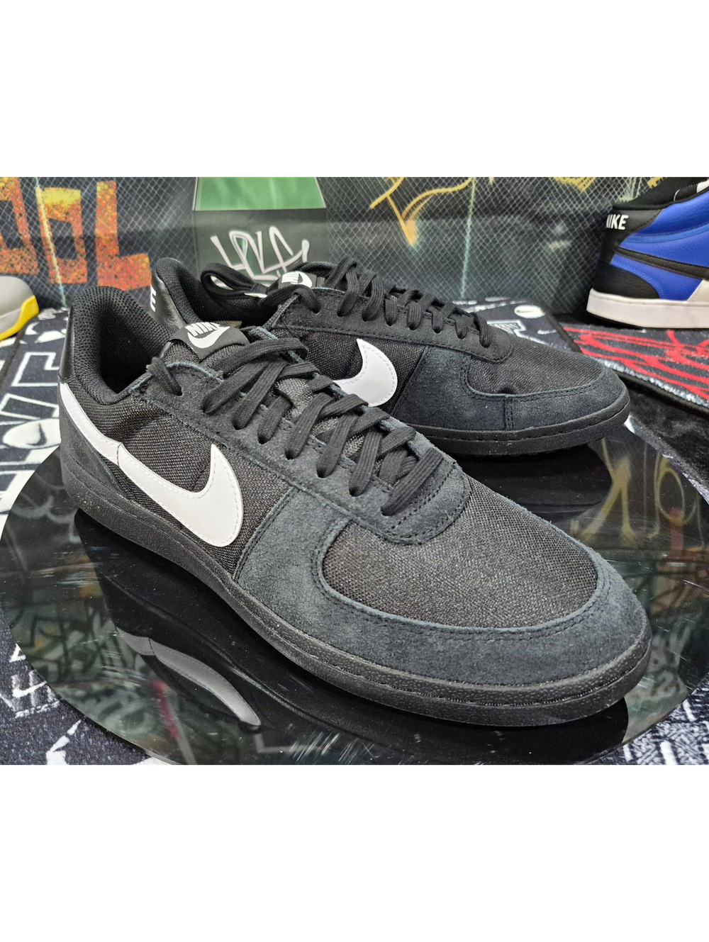 Nike Field General 82 Men's Low Top Sneakers Black/White HF3165-001